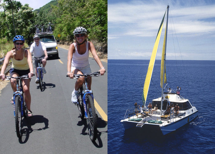 Product Downhill Bike, Sail &amp; Snorkel Tour