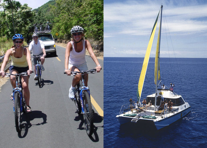 Product Downhill Bike, Sail &amp; Snorkel Tour