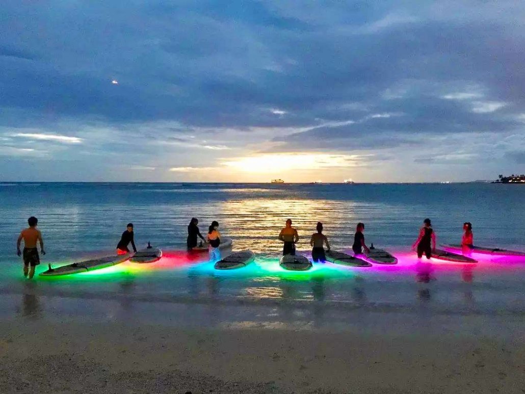 Product Light Up The Night SUP Yoga Class